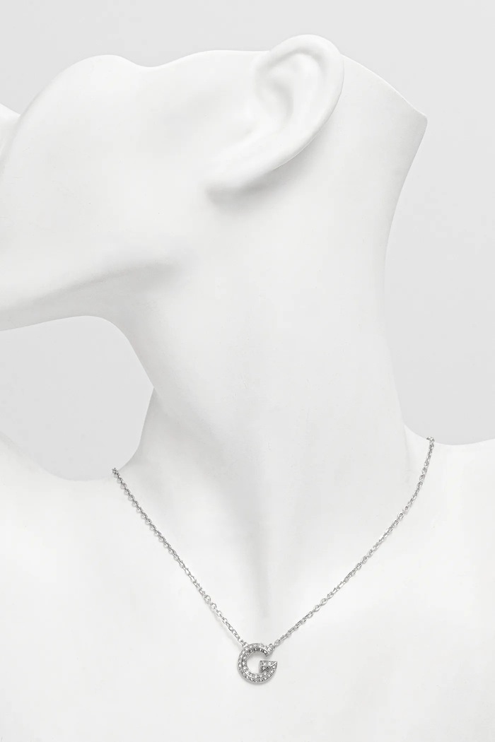Accesorii Guess colier G CRYSTAL JUBN05.441JW argintiu