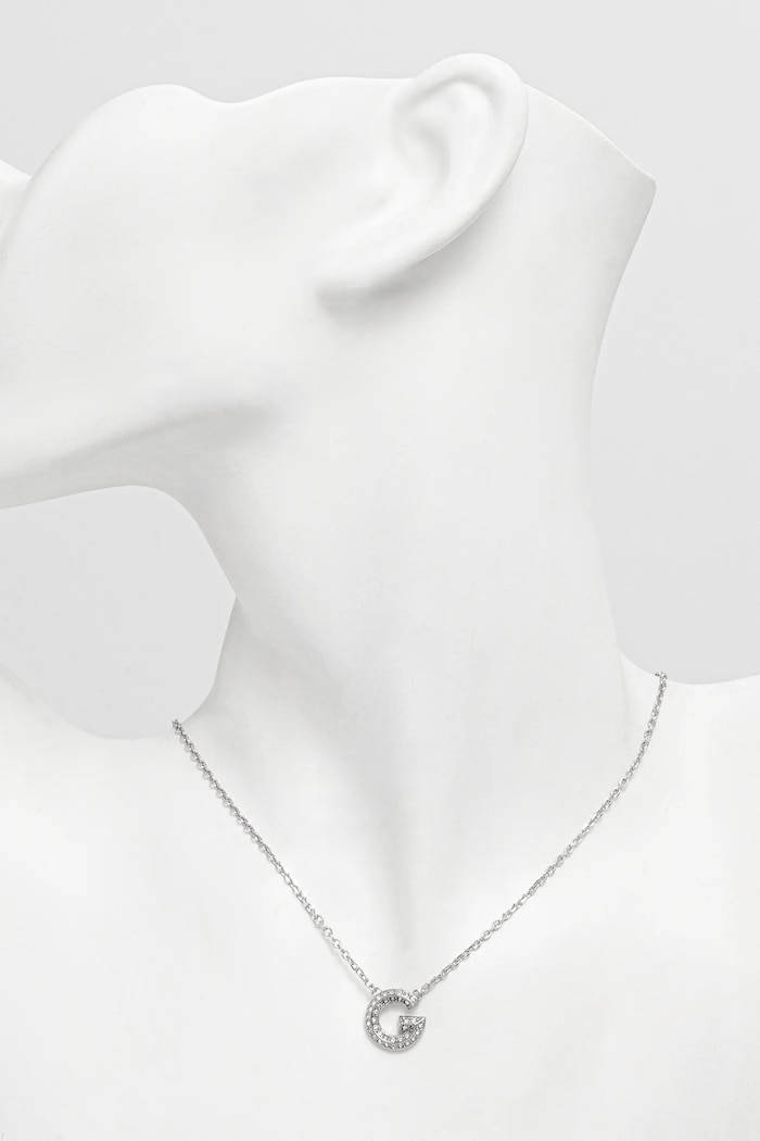 Accesorii Guess colier G CRYSTAL JUBN05.441JW argintiu
