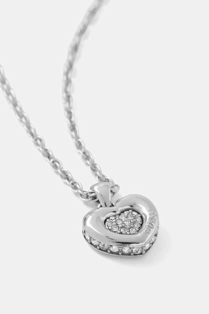 Ogrlica Guess L.O.V.E. JUBN05.463JW srebrna AW25