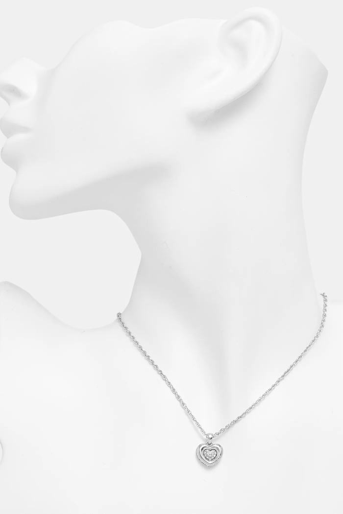 Dodatki Ogrlica Guess L.O.V.E. JUBN05.463JW srebrna