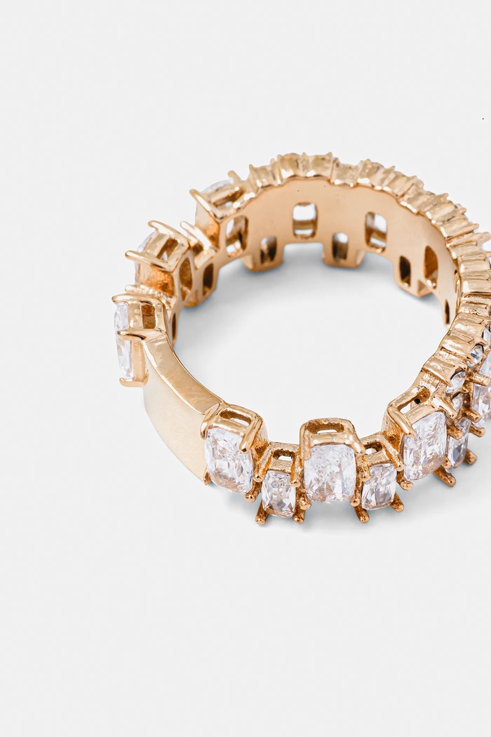Guess Pierścionek CHANDELIER JUBR05.359JW złoty AW25