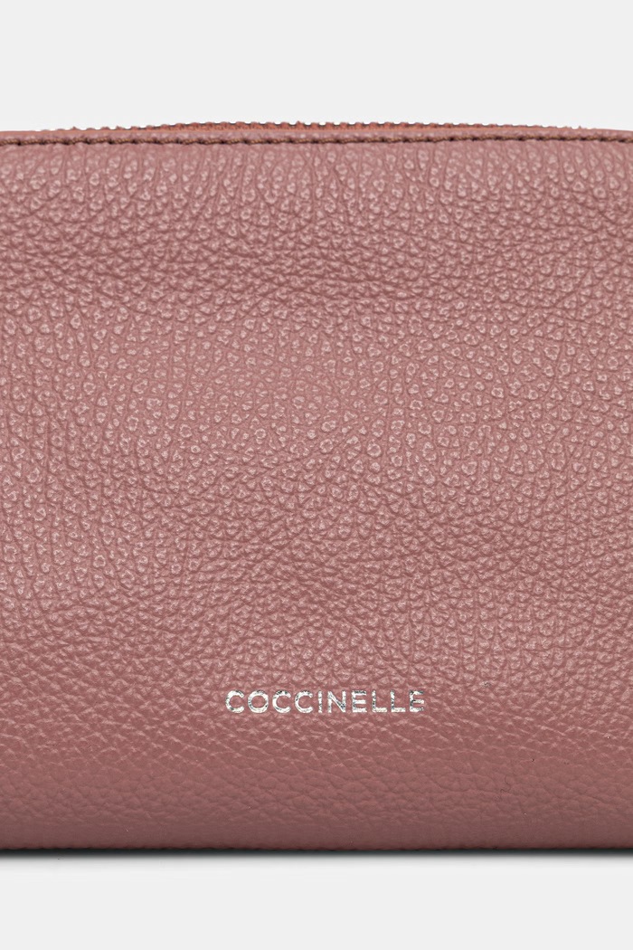 Coccinelle kozmetična torbica ženska usnjena roza E5.TMF.25.01.01