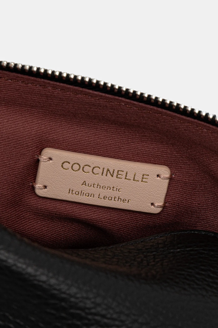 Coccinelle kosmetyczka damska skórzana E5.TMF.25.01.01 czarny