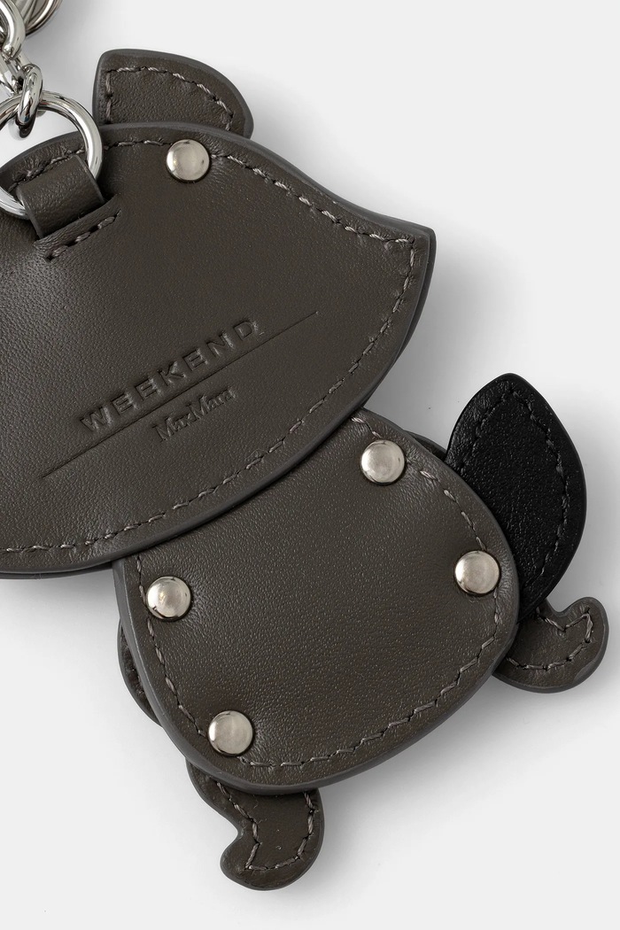 Weekend Max Mara Breloc de piele 2525726034600 gri AW25