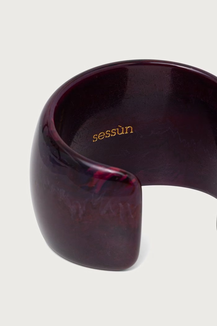 Sessun Bransoletka damska 24604016 bordowy SS26