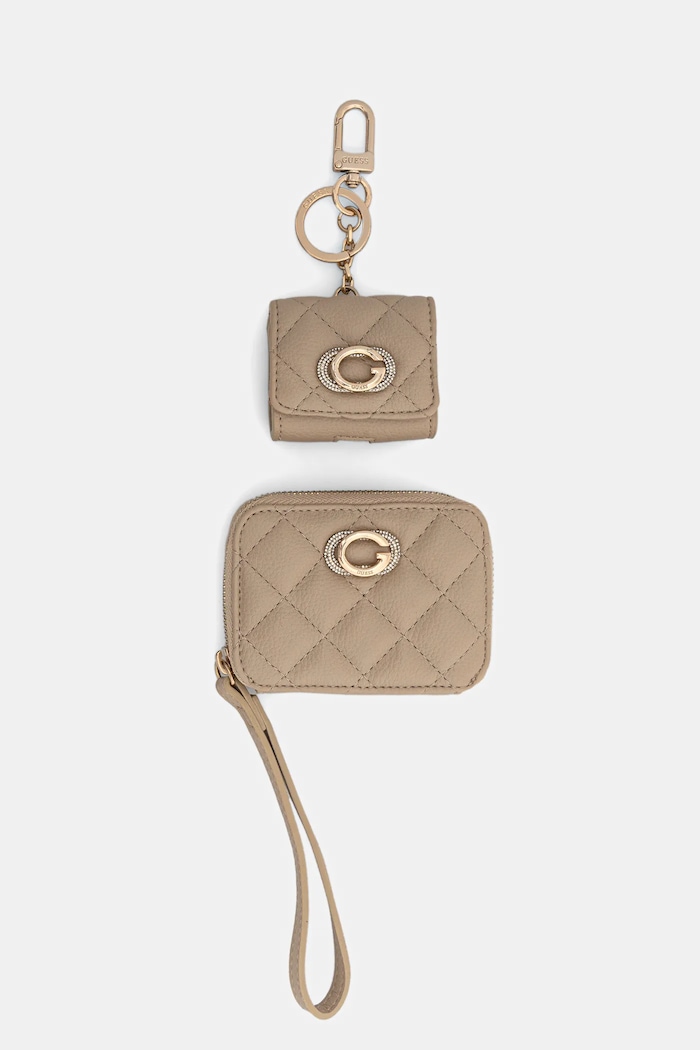 Peňaženka a puzdro na airpody Guess 2-pak GFBOXW.P5401 béžová