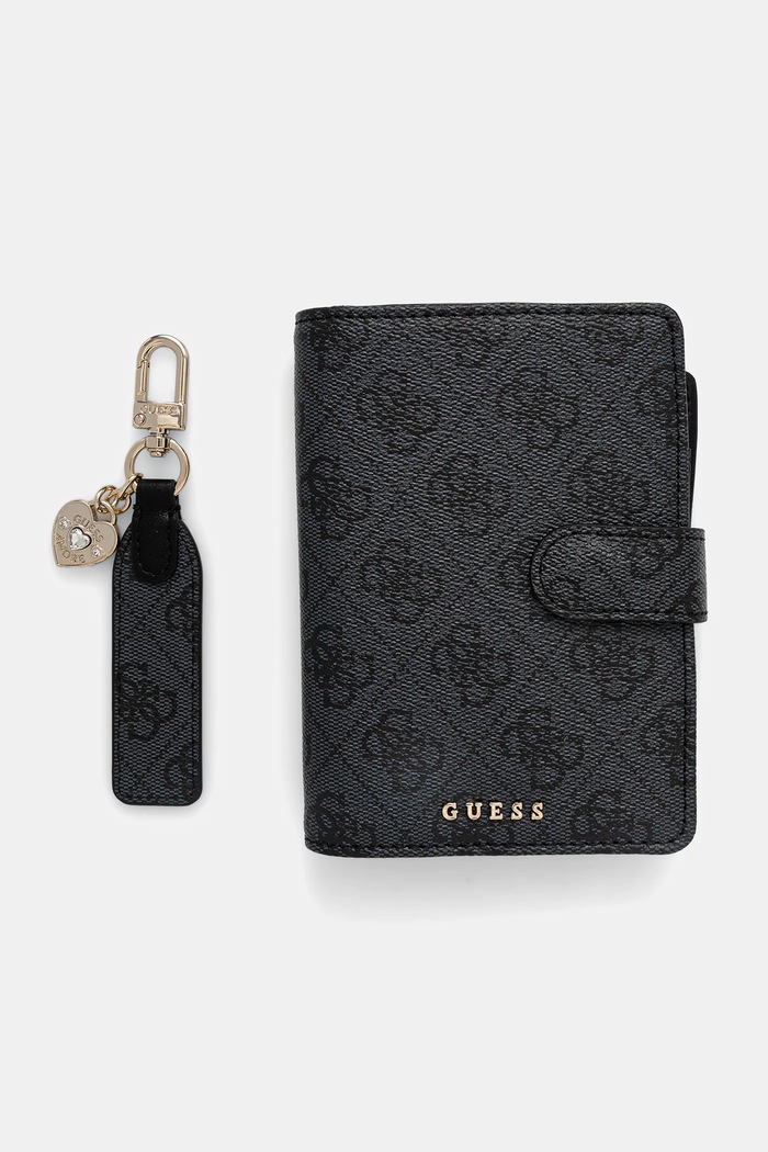 Guess etui na paszport Gift Box szary GFBOXW.P5402