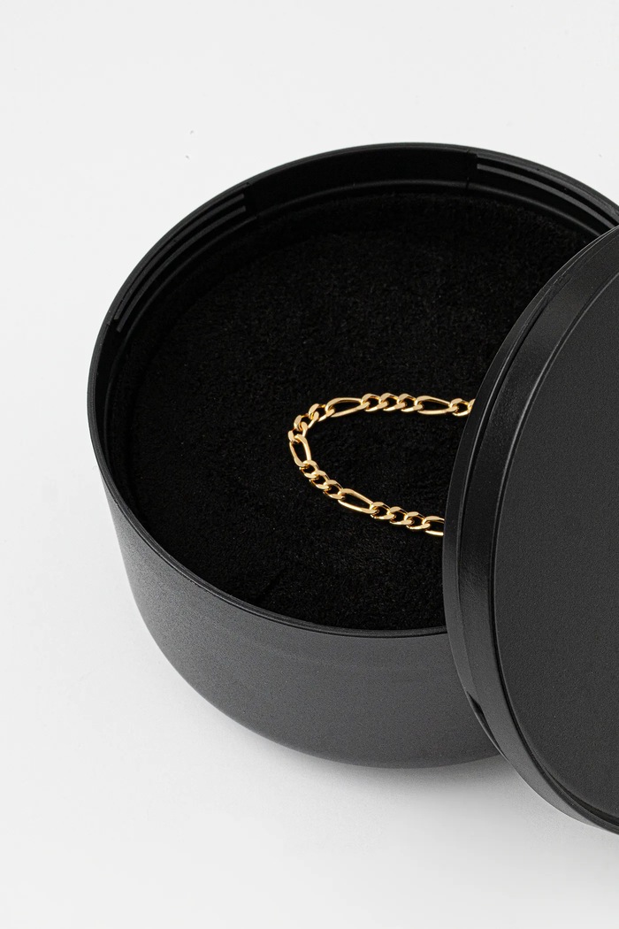 Tom Wood aranyozott nyaklánc Bo Chain Medium Gold arany 101266