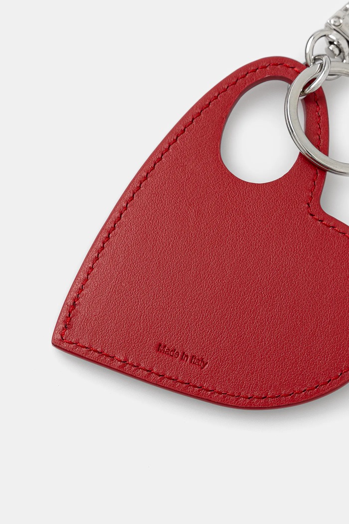 Coperni breloc de piele Heart Keychain COPSLG03F6043 rosu AW25