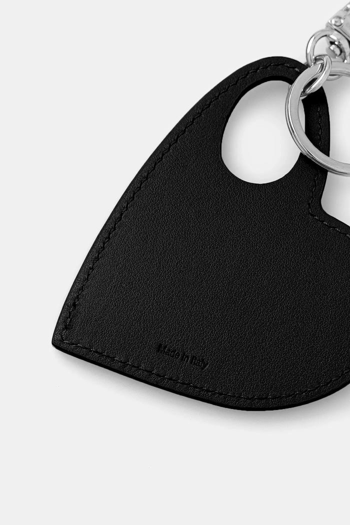 Coperni breloc de piele Heart Keychain COPSLG03F6043 negru AW25