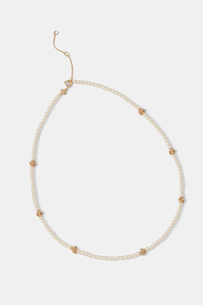 Náhrdelník Tory Burch Kira Pearl Necklace biela 171218.137