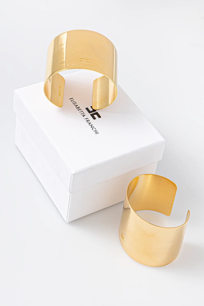 Accesorii Elisabetta Franchi brățară 2-pack BC62P57E2 aur