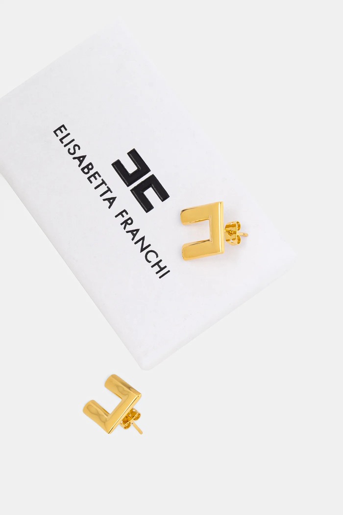 Elisabetta Franchi cercei aur OR60A57E2