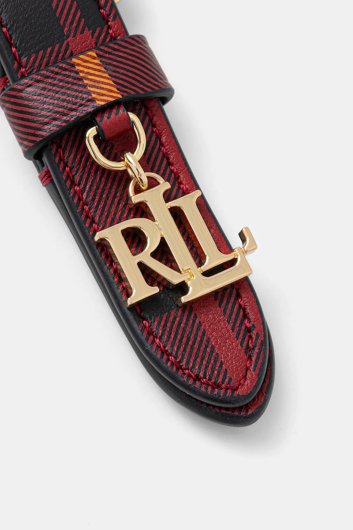Lauren Ralph Lauren breloc de piele 432981400 burgundia AW25
