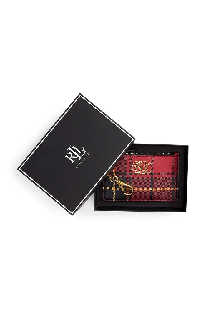 Doplňky Kožené pouzdro na karty Lauren Ralph Lauren 432982046 černá