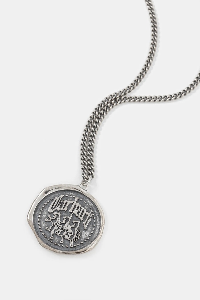 Срібне кольє Carhartt WIP Hackwork Pendant I035851.95XX срібний AW25