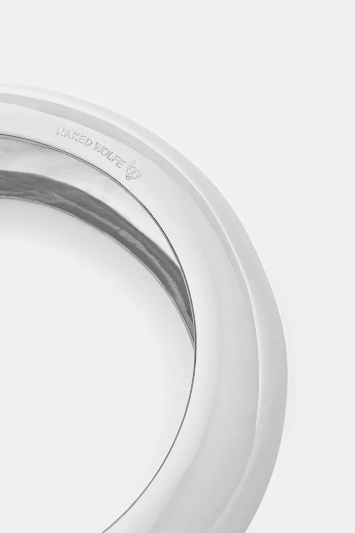 Postriebrený náramok Naked Wolfe Dea Bangle Dea.Silver strieborná AW25