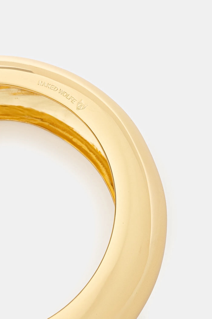 Pozlátený náramok Naked Wolfe Dea Bangle Dea.Gold zlatá AW25