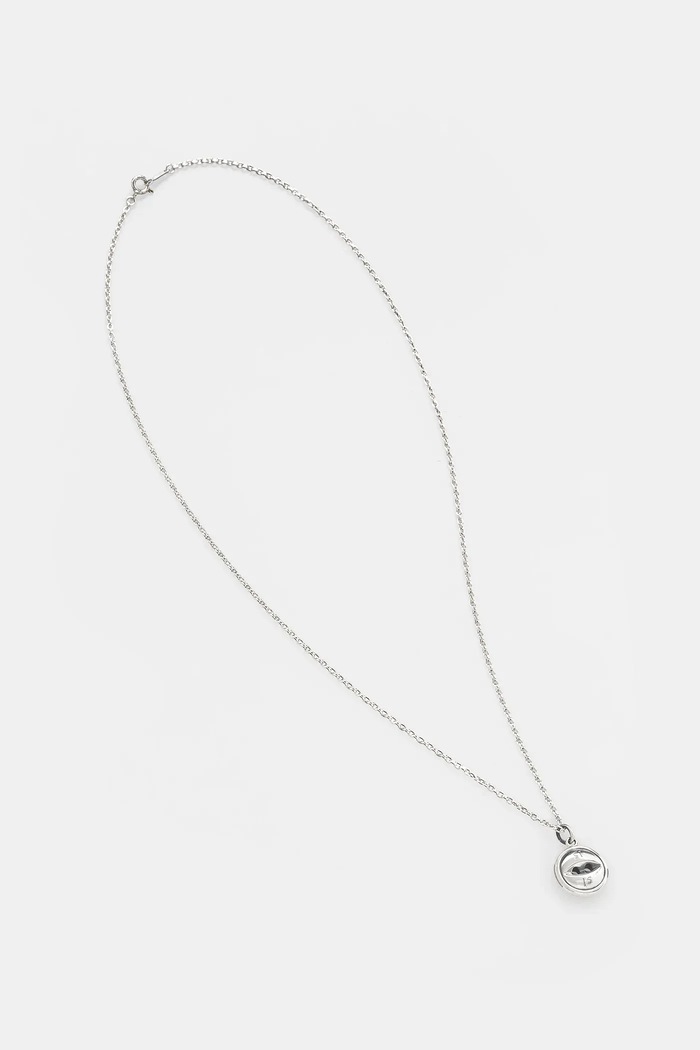 Серебряное колье NEIGHBORHOOD SILVER BUTTON NECKLACE серебрянный 252IVNH.AC03