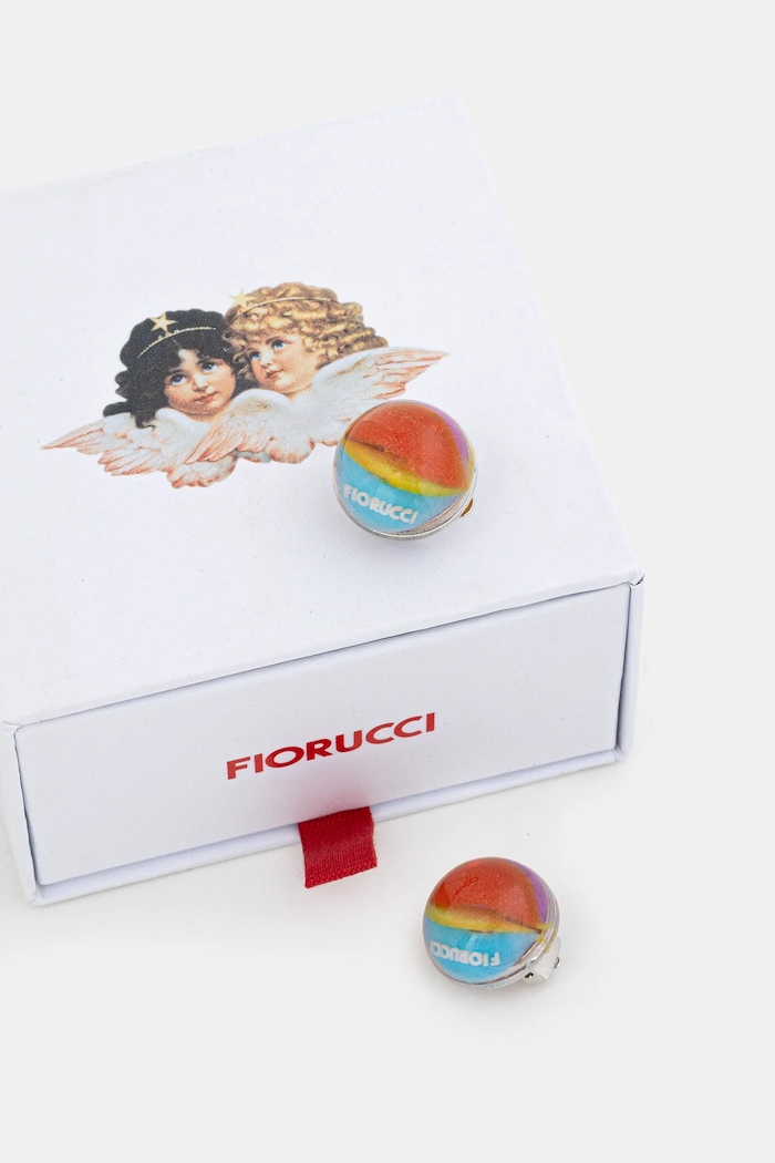 Fiorucci clip on Marble Logo multicolor W25FWAJE013PT01MU01