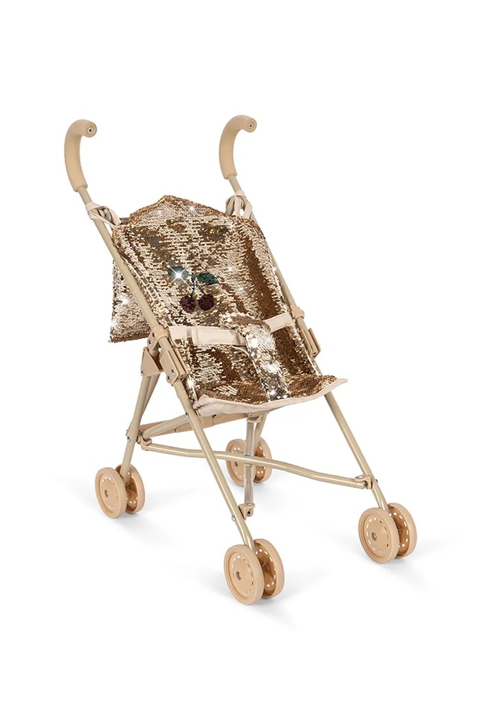 Kolica za lutke Konges Sløjd SPARKLY DOLL STROLLER zlatna KS103986.9BYA
