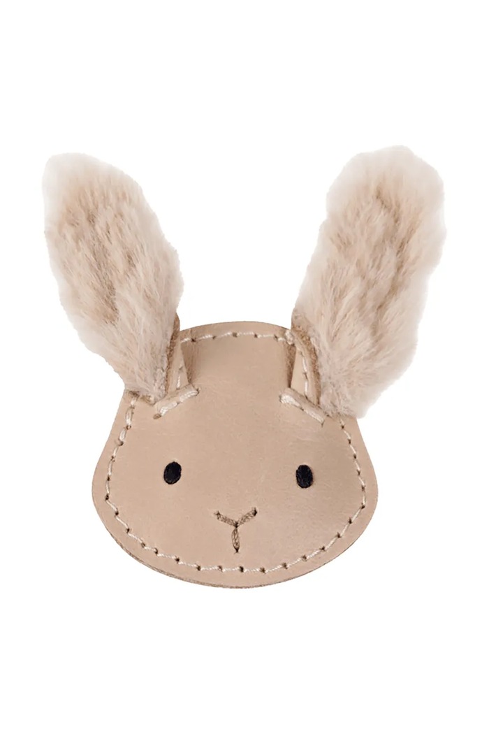 Donsje ac de păr pentru copii din piele Josy Exclusive Hairclip Fluffy Bunny 6009108 bej AW25