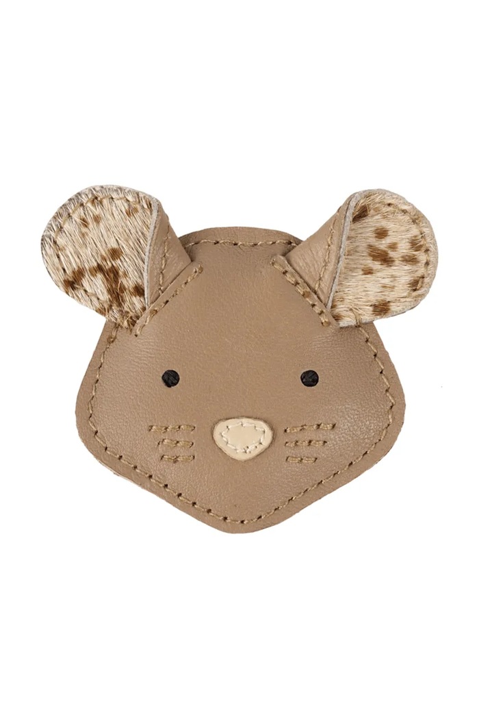 Donsje ac de păr pentru copii din piele Josy Exclusive Hairclip Mouse 6009135 bej AW25