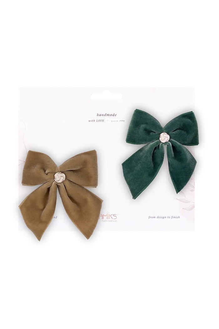 Jamiks spinki do włosów dziecięce HENRIETTA 2-pack 2-pack zielony HENRIETTA.Sp.w.JZI154.G