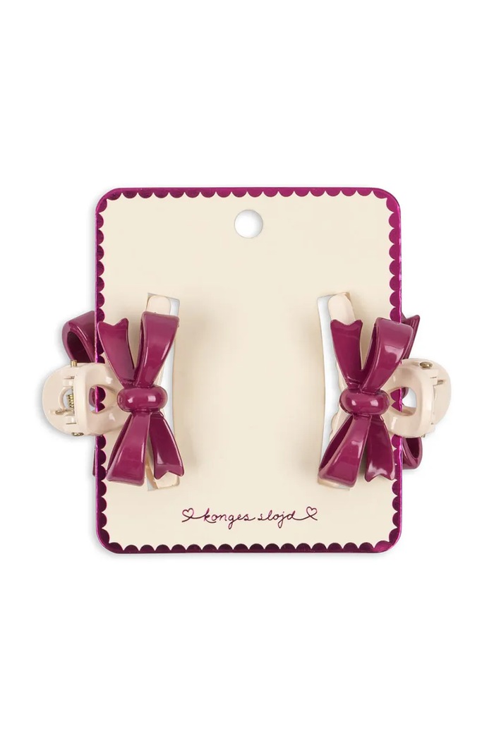 Konges Sløjd Nakit Konges Sløjd 2 PACK BELIS BOW HAIR CLAW bordo KS103626.9BYA