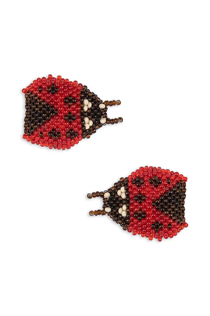 Konges Sløjd cleme de păr 2 PACK LADYBUG BEADED HAIR CLIP KS103643.9BYA rosu AW25