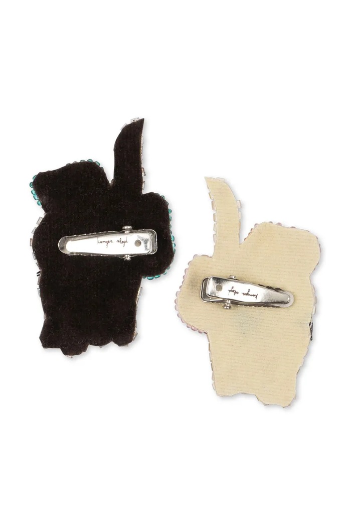 Fete Konges Sløjd agrafe de păr copii 2 PACK BOW KITTY BEADED HAIR CLIP KS104048.9BYA multicolor