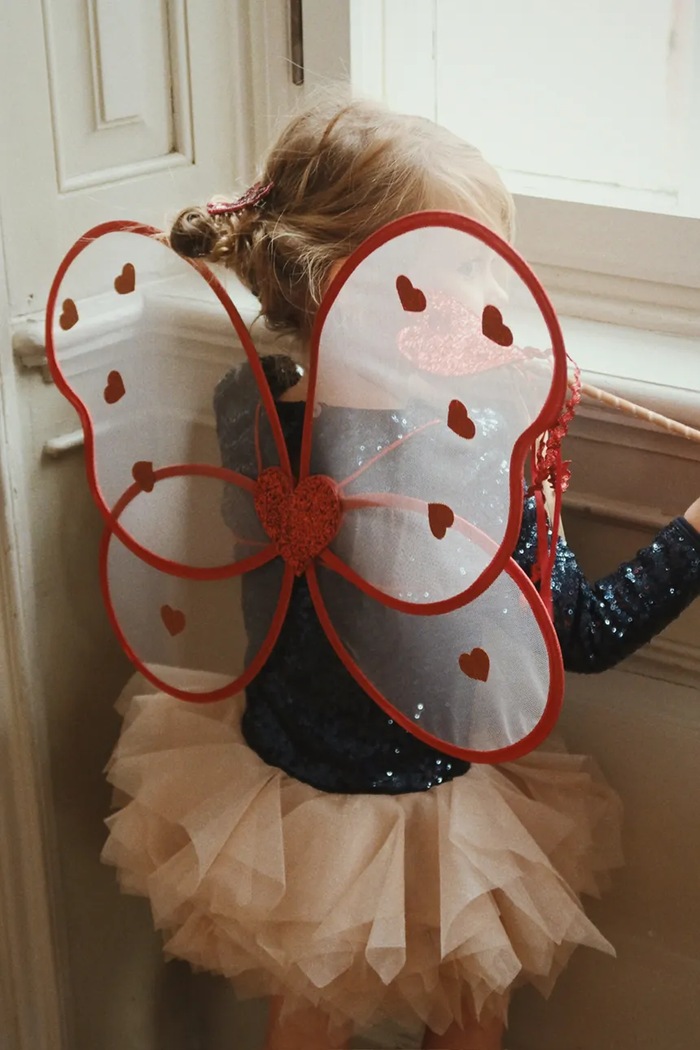 Dětské plavky Konges Sløjd FAIRY COSTUME červená KS101137.9BYA
