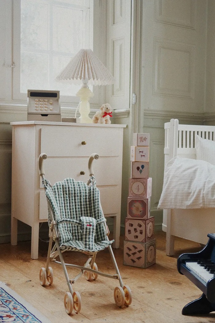 Καροτσάκι για κούκλες Konges Sløjd CHEEKY DOLL STROLLER πράσινο KS104250.9BYA