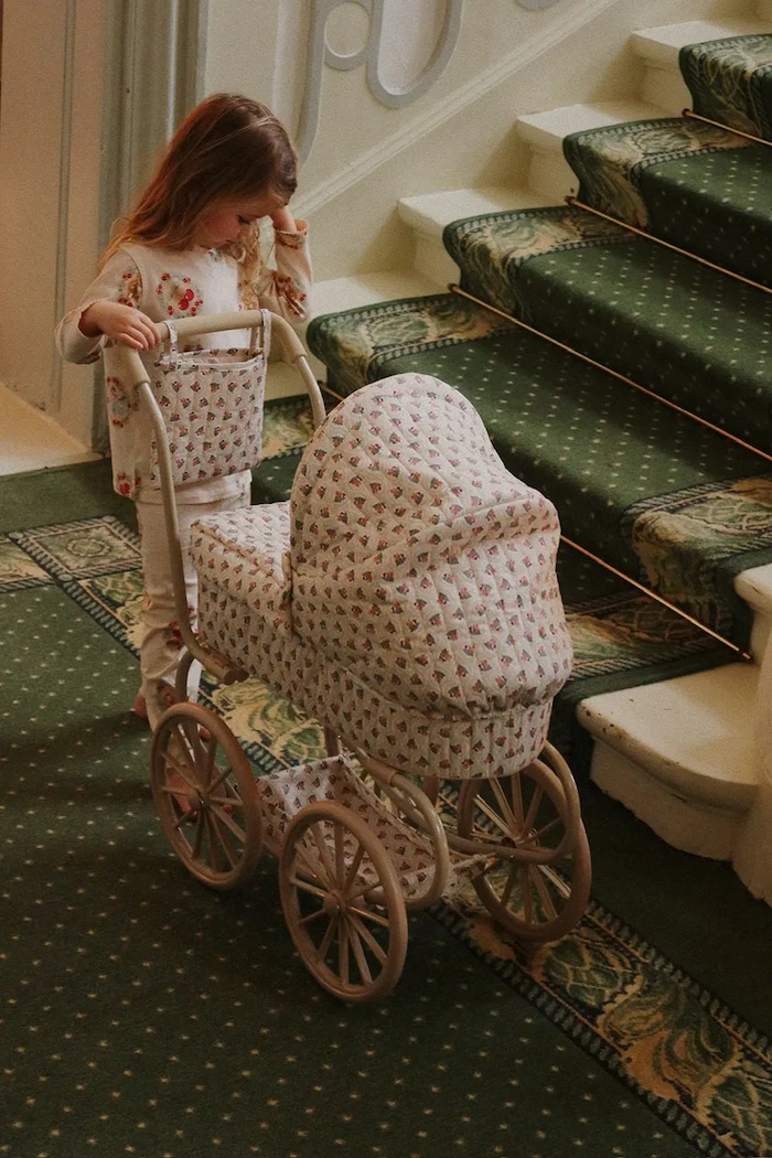 Καροτσάκι για κούκλες Konges Sløjd MINNIE DOLL PRAM μπεζ KS104375.9BYA
