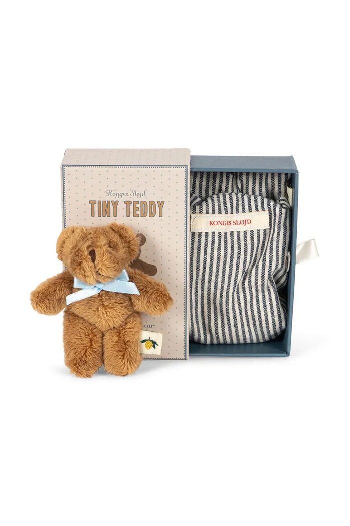 Plišasta igrača Konges Sløjd MILO TINY TEDDY Darilna škatla rjava KS103911.9BYA