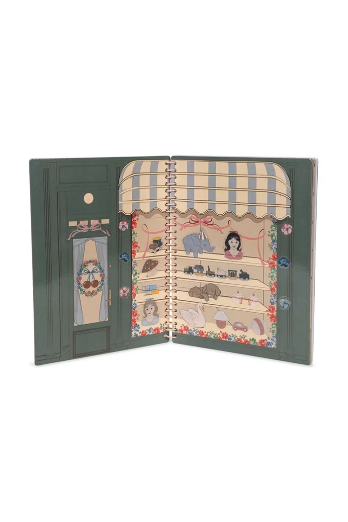 Konges Sløjd Książeczka dla dzieci MY STICKER BOOK KS103935.9BYA zielony AW25