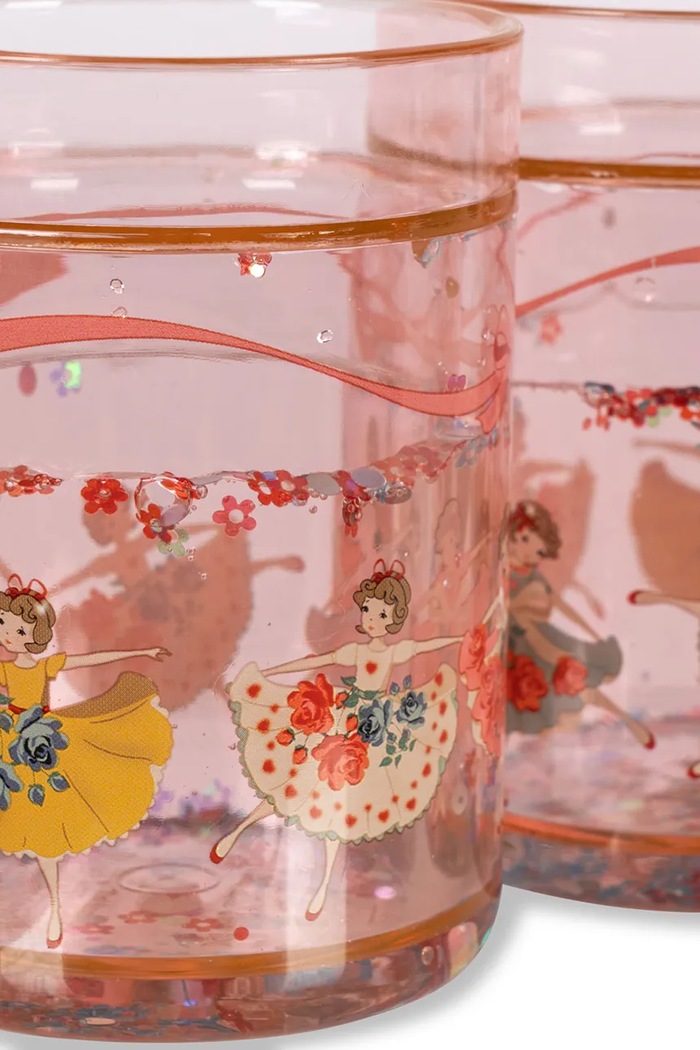 Konges Sløjd set căni 2 PACK GLITTER CUPS 2-pack KS103638.9BYA portocaliu AW25