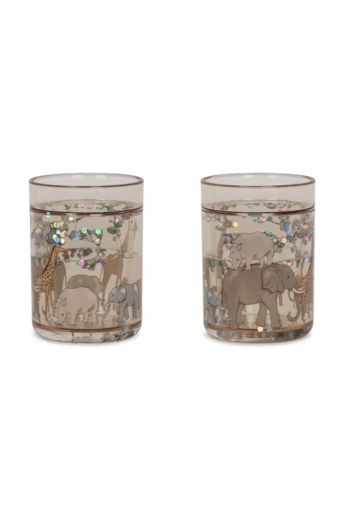 Konges Sløjd zestaw kubków 2 PACK GLITTER CUPS 2-pack beżowy KS103638.9BYA