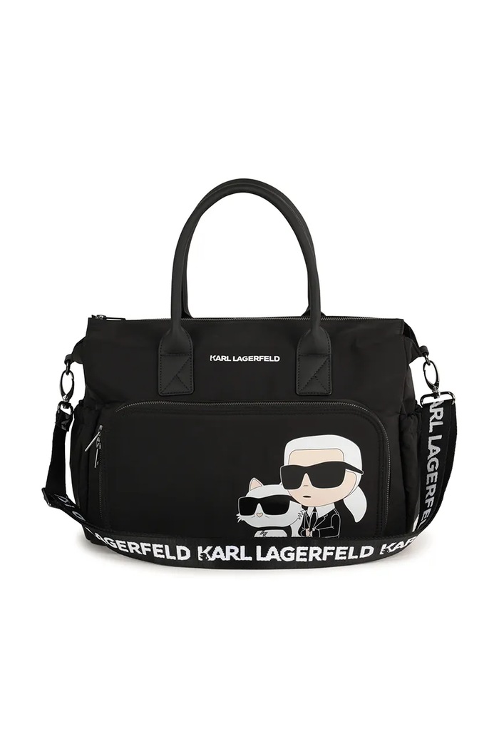 Taška na kočárek s přebalovací podložkou Karl Lagerfeld Z31001 černá AW25