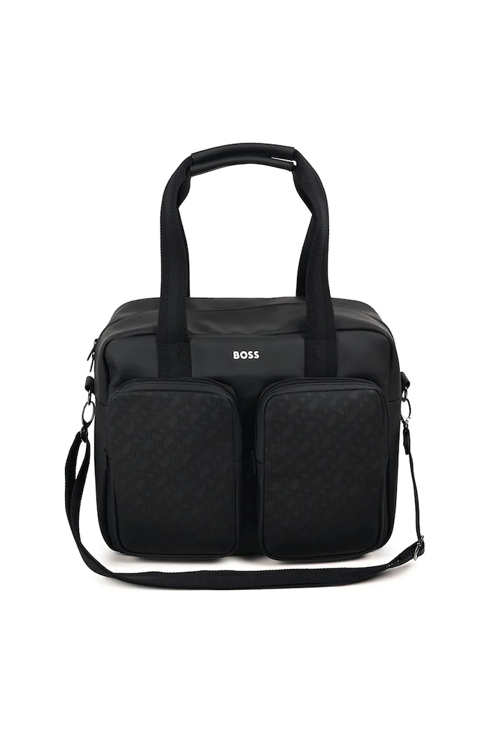 Τσάντα καροτσιού με αλλαξιέρα BOSS J52614 μαύρο AW25
