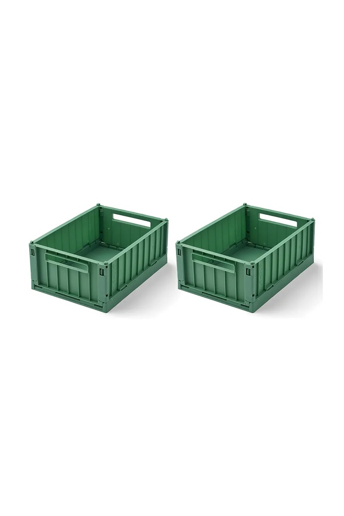 Liewood pojemnik do przechowywania Weston Storage Box S 2-pack 2-pack Produkt niemowlęcy zielony LW14549.9BYA