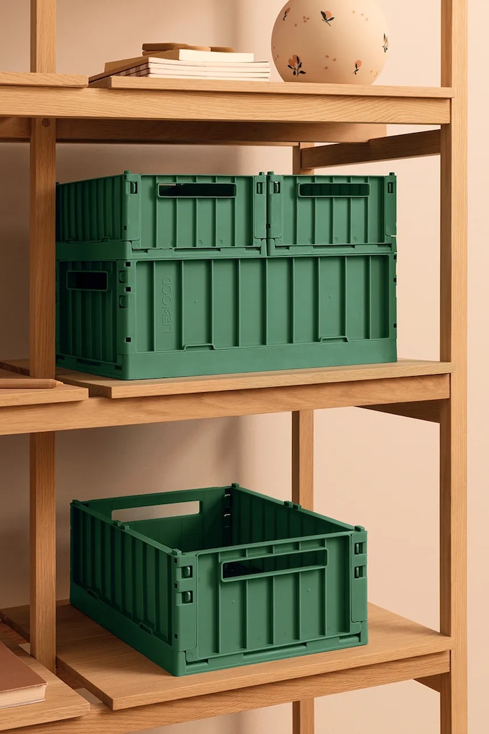 Chłopiec Liewood pojemnik do przechowywania Weston Storage Box S 2-pack 2-pack LW14549.9BYA zielony