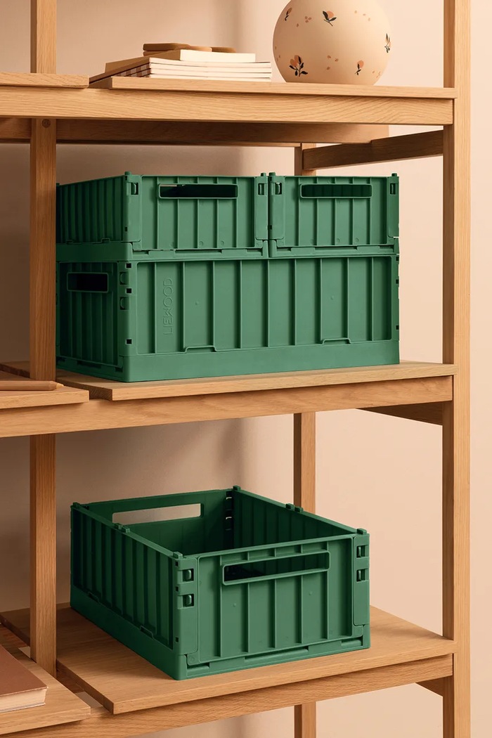 Chłopiec Liewood pojemnik do przechowywania Weston Storage Box M 2-pack 2-pack LW14677.9BYA zielony