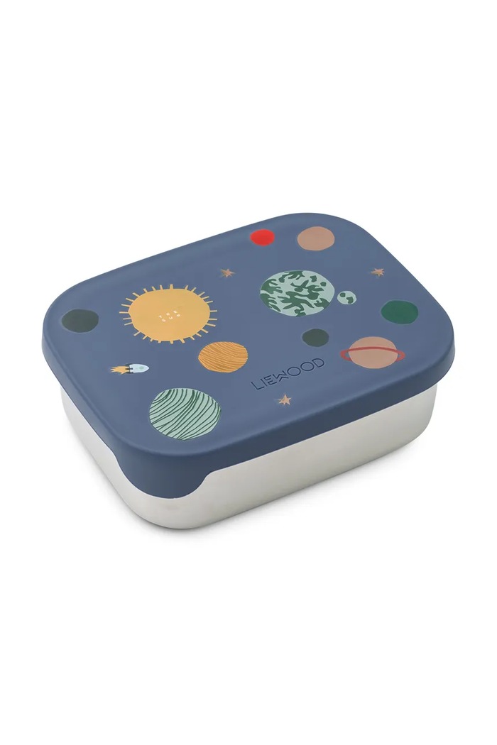 Posuda za čuvanje hrane Liewood Arthur Printed Lunchbox plava LW14982.9BYA