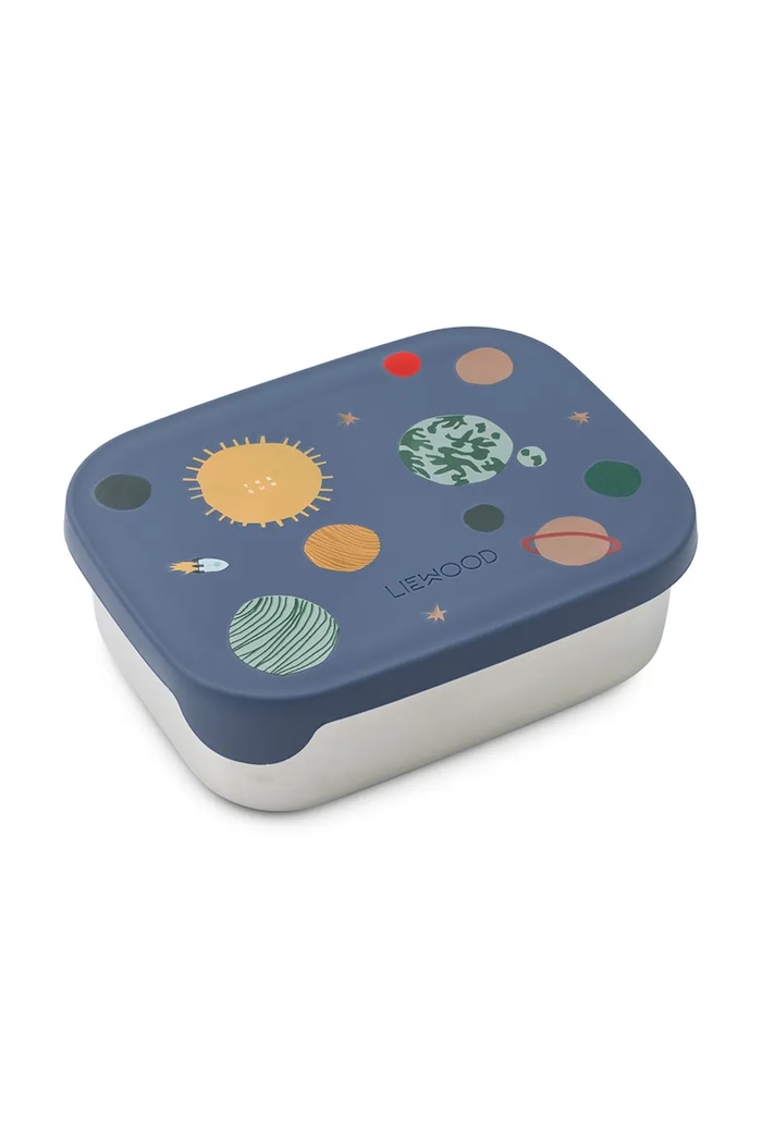 Posuda za čuvanje hrane Liewood Arthur Printed Lunchbox plava LW14982.9BYA