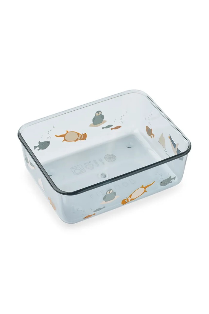 Детски съд за храна Liewood Ako Tritan Snack Box LW19689.9BYA син AW25