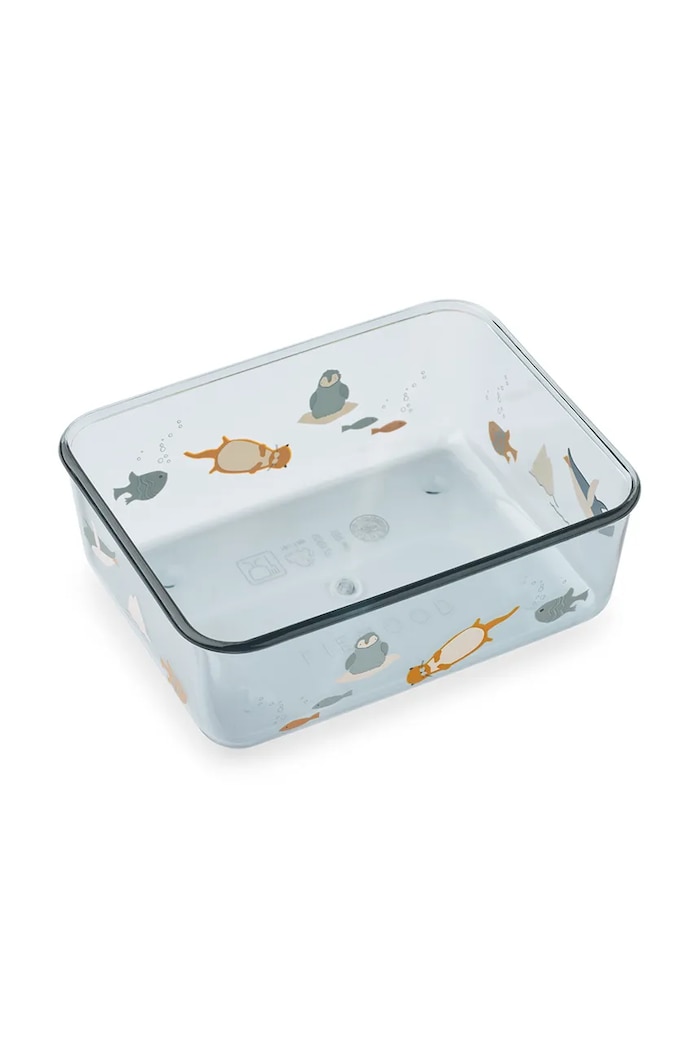 Детски съд за храна Liewood Ako Tritan Snack Box LW19689.9BYA син AW25