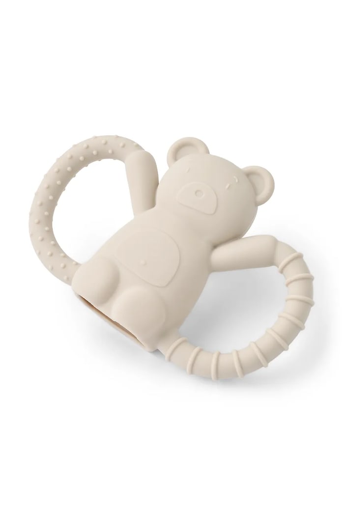 Liewood gryzak niemowlęcy Magdalene Mr Bear Teether beżowy LW20175.9BYA