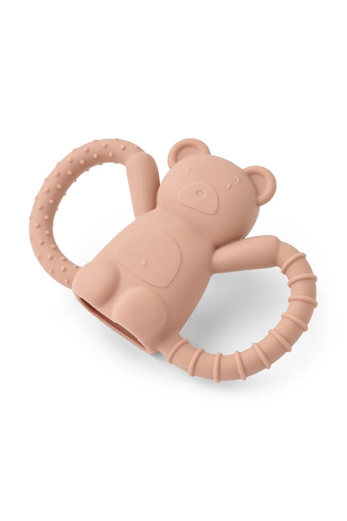 Detské hryzátko Liewood Magdalene Mr Bear Teether oranžová LW20175.9BYA