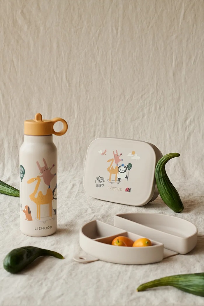 Băieți Liewood Lunchbox Eugene Foldable Snack Box LW19265.9BYA bej